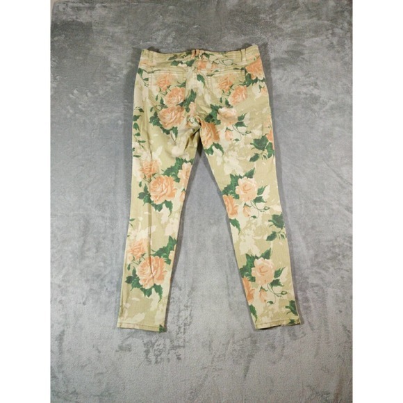 Mossimo Jeans Womens 6 Floral Print Coconut Girl Basic - Picture 1 of 7